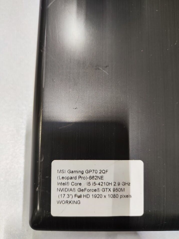 MSI Gaming GP70 2QF Leopard Pro - i5-4210H - GTX 950M - 17.3 FHD Gaming Laptop