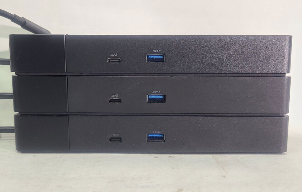 Lot of 3 Dell WD19S K20A USB-C 130W Docking Stations (No AC Adapters)