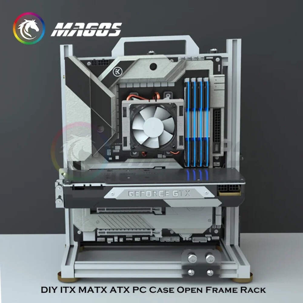 DIY Gamer Cabinet ITX MATX ATX Chassis - Open Case Study for MOD Water Cooling