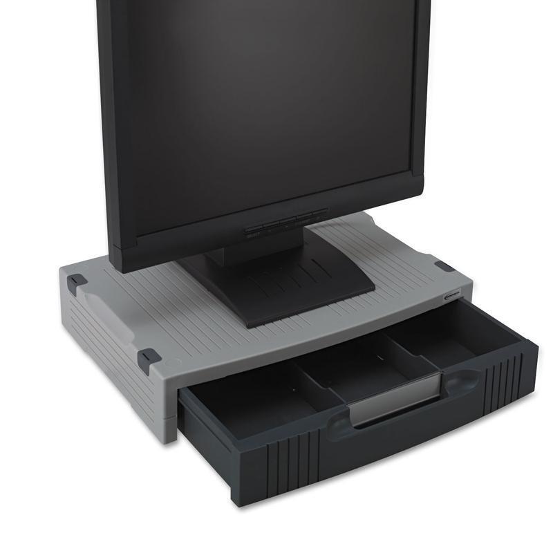 Adjustable Monitor Stand Storage Drawer with Nonskid Feet