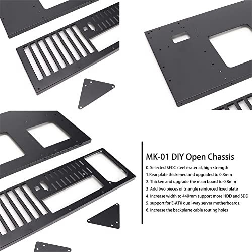 MK 01 DIY Gaming Computer Case, ATX Open Chassis Case Rack for ATX/M-ATX/ITX