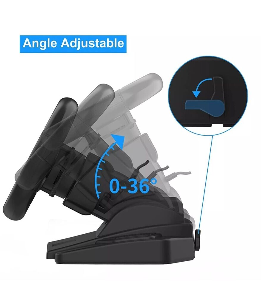 D040 Gaming Steering Wheel and Pedals for PS4, PS3, and PC