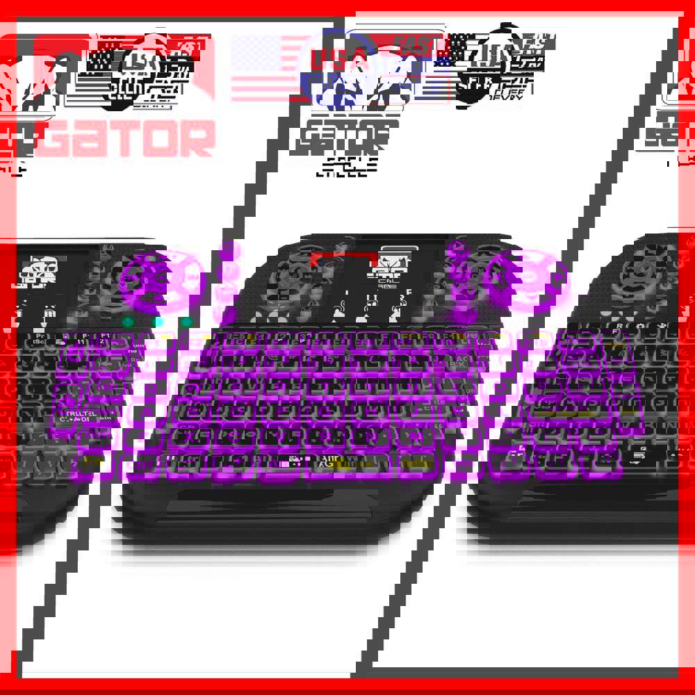 Mini Wireless Bluetooth Keyboard with Remote Touchpad for Smart-TV, Android TV, and PC