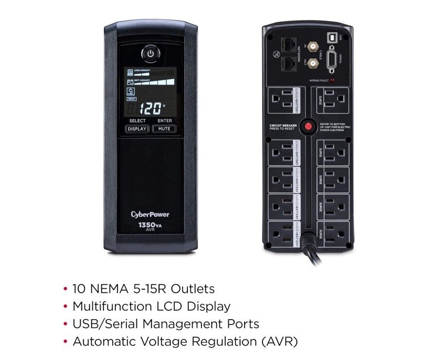 CyberPower CST135UC-R 1350VA UPS System