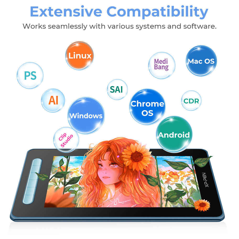 XP-Pen Artist 10 2nd Graphics Tablet with X3 Stylus