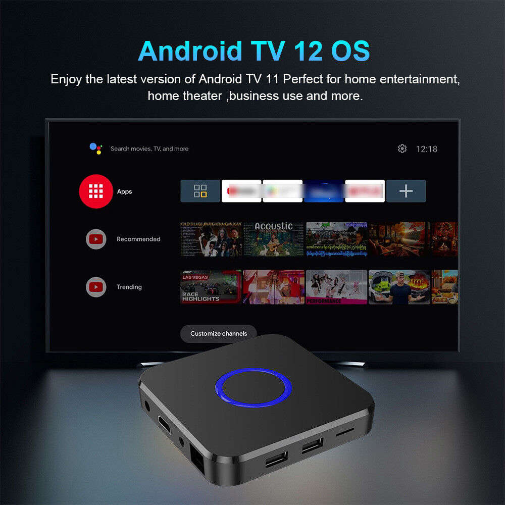 8K HDR Smart TV Box with Wifi Network Player and Wireless Screen Projection