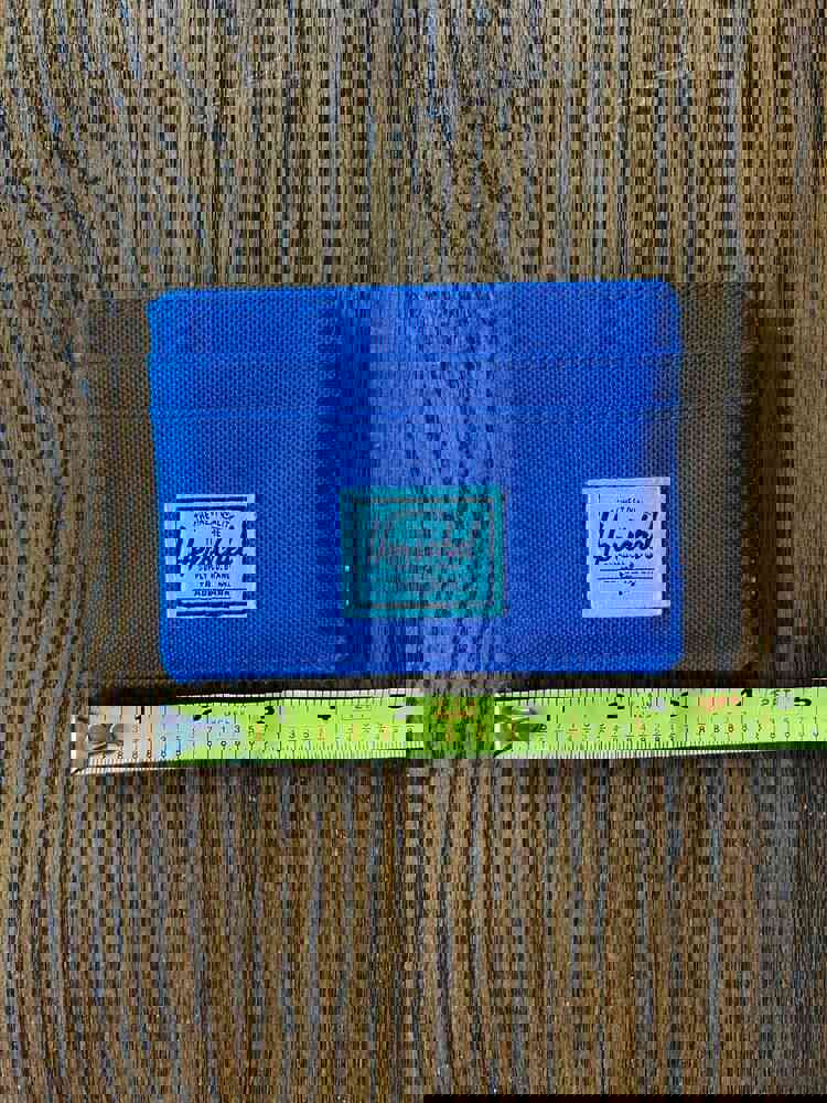 Pre-owned Blue Herschel Supply Co Tablet Case with Accessories Pouch & Credit Card Wallet