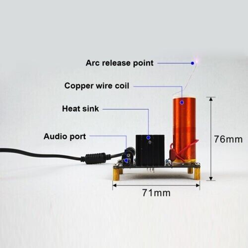 Tesla Coil 15W Music Speaker Electronic Project Kit