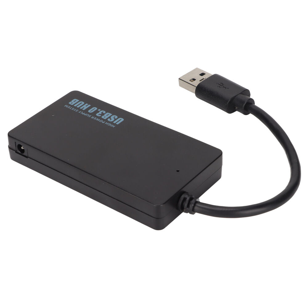 Portable 4-Port USB 3.0 Hub for High-Speed Data Transfer