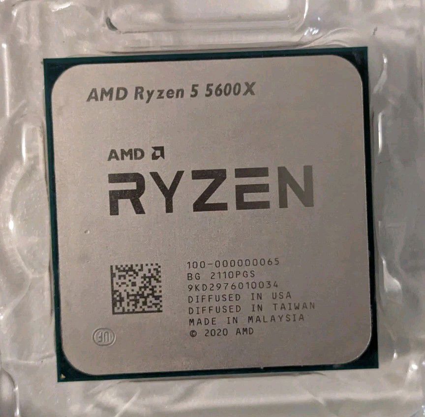 AMD Ryzen 5 5600X 3.7GHz 6-Core 12-Thread Processor Socket AM4 Bulk CPU