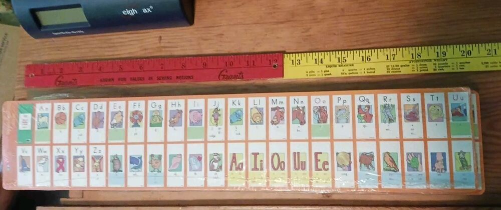 Alphabet Sound Cards Desk Strips for Early Education
