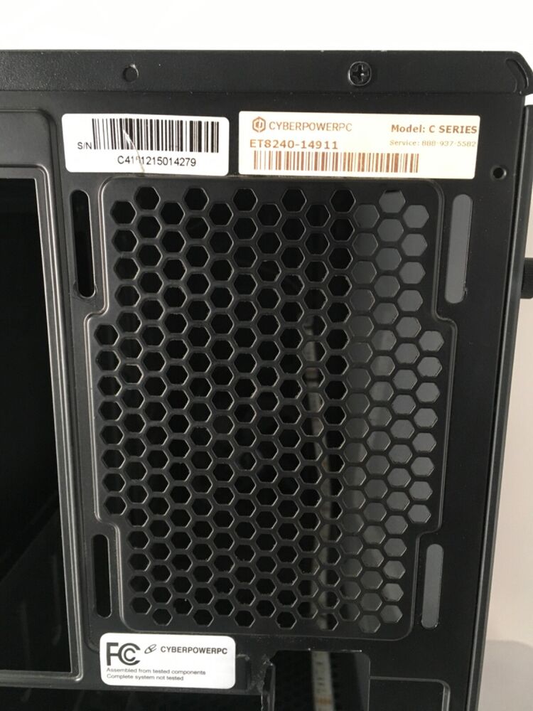 CyberPowerPC C-Series Solid Black Computer Case