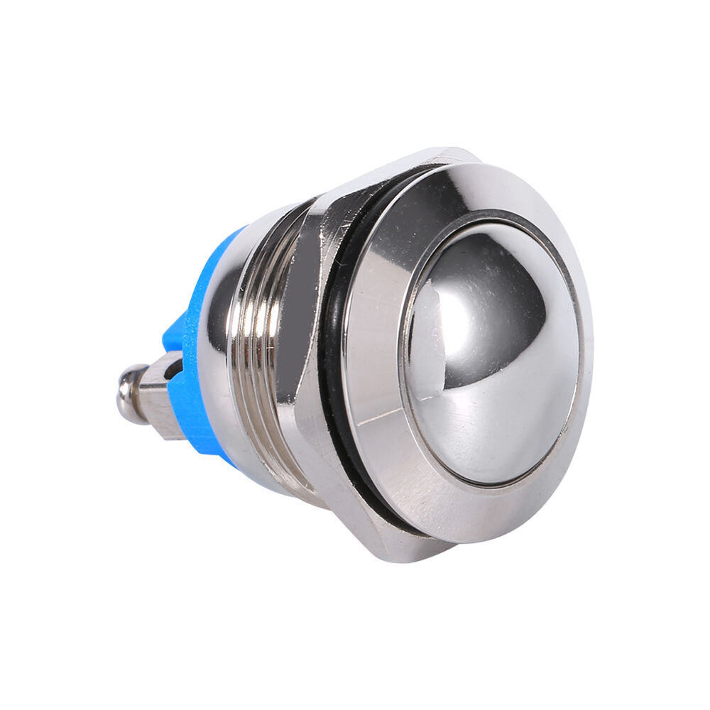 12V DC Waterproof Metal Circle Push Button Horn Switch for Car/Boat