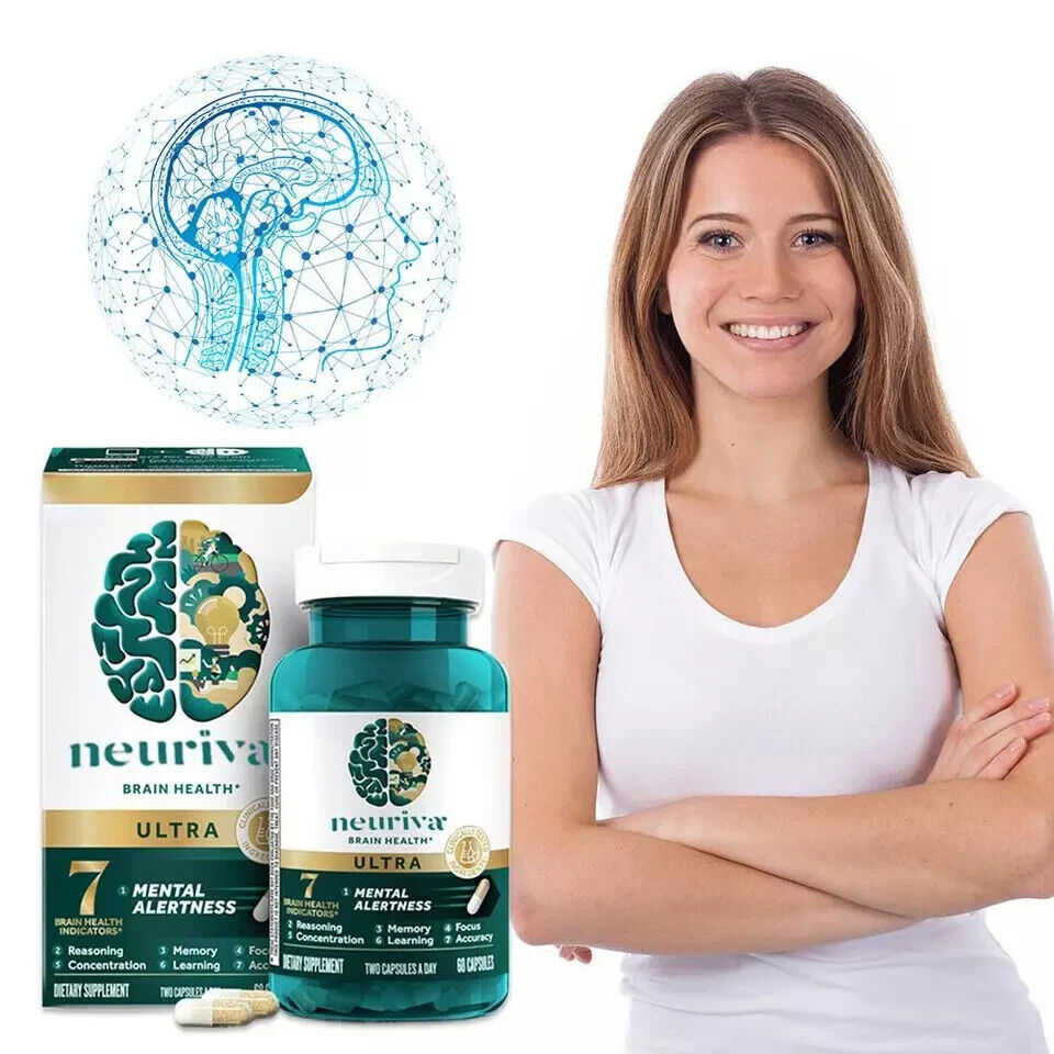 Neuriva Ultra Brain Health Supplement - 60 Capsules for Mental Alertness and Memory Focus