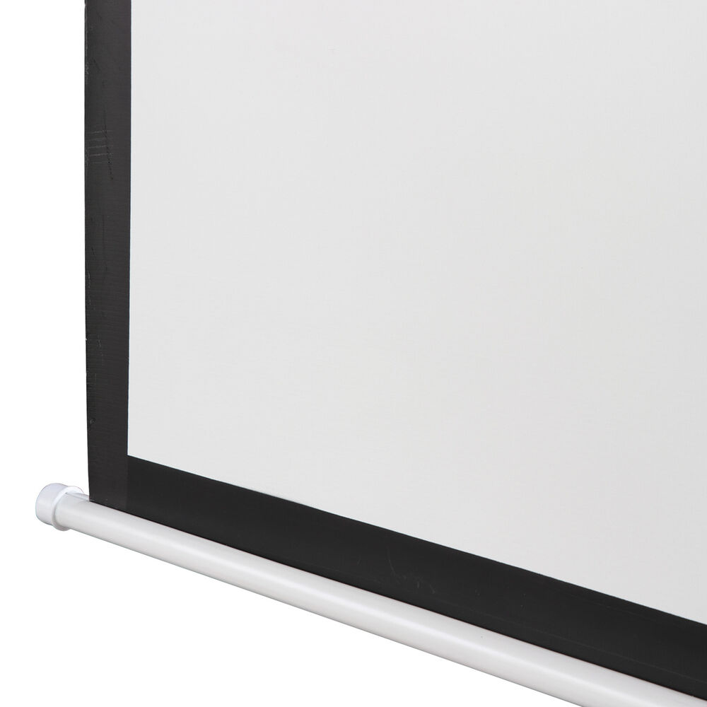 120 Inch Projector Screen - Manual Pull Down HD Screen in 1:1 Format