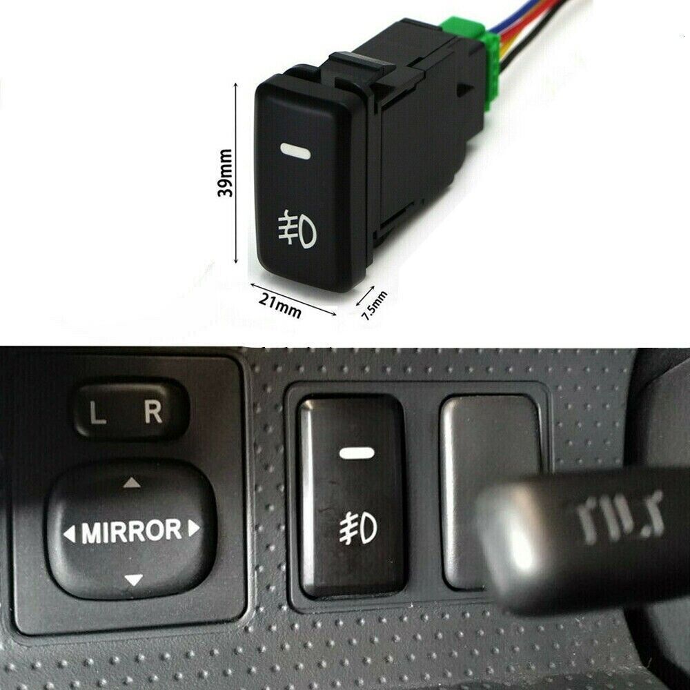39mm OEM Dual Push On Off Switch Button LED Lightbar Fog Light for Toyota