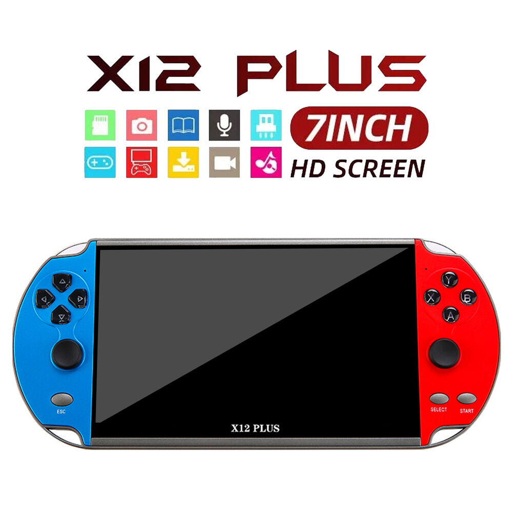 X12 7inch Handheld Video Game Console with 1000+ Built-in Games