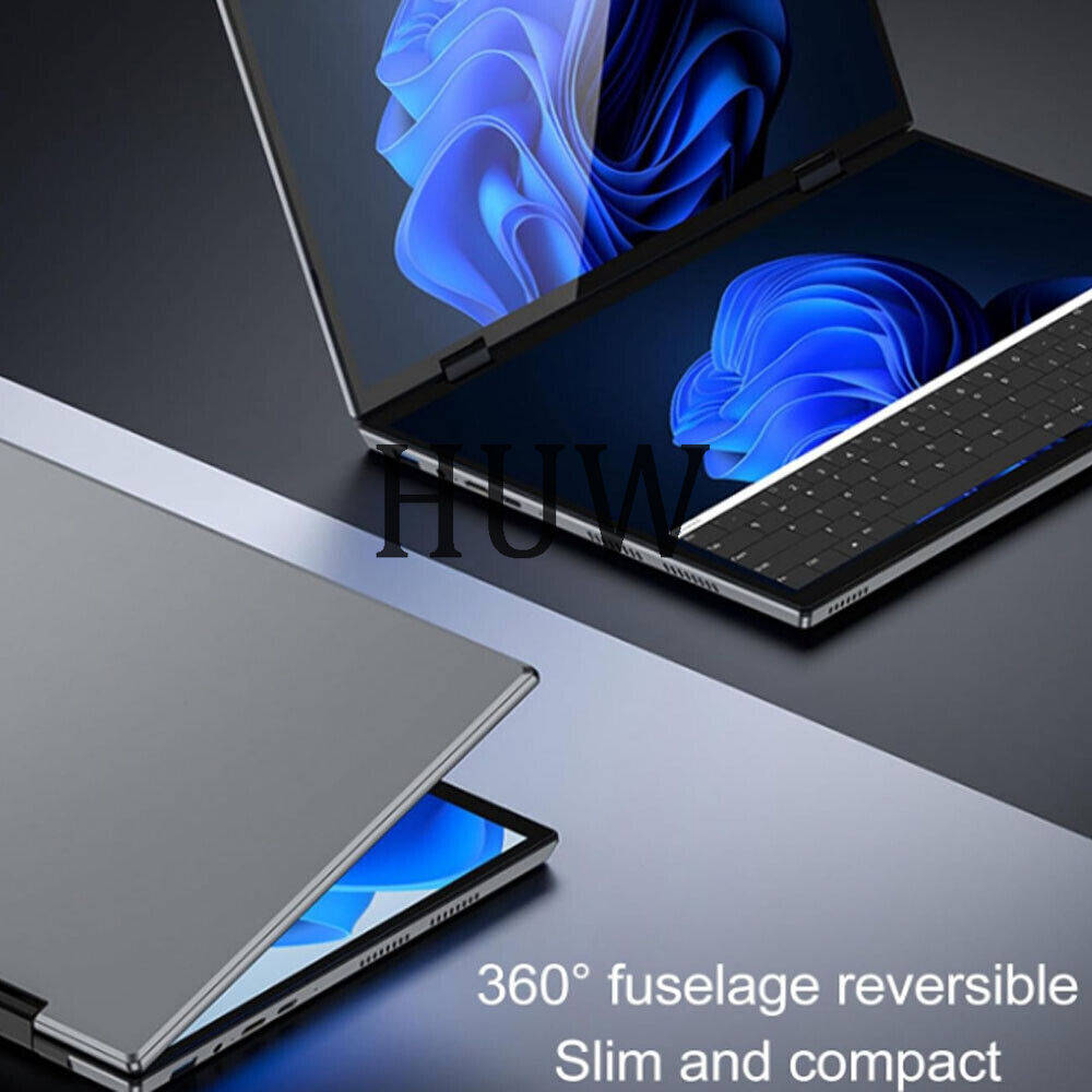 10.5-inch 2-in-1 Laptop PC with Dual Touch Screen, 16GB RAM, 516GB SSD, Windows 11 Pro