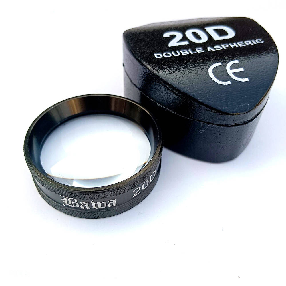 20D Double Aspheric Lens with Case for Ophthalmology and Optometry