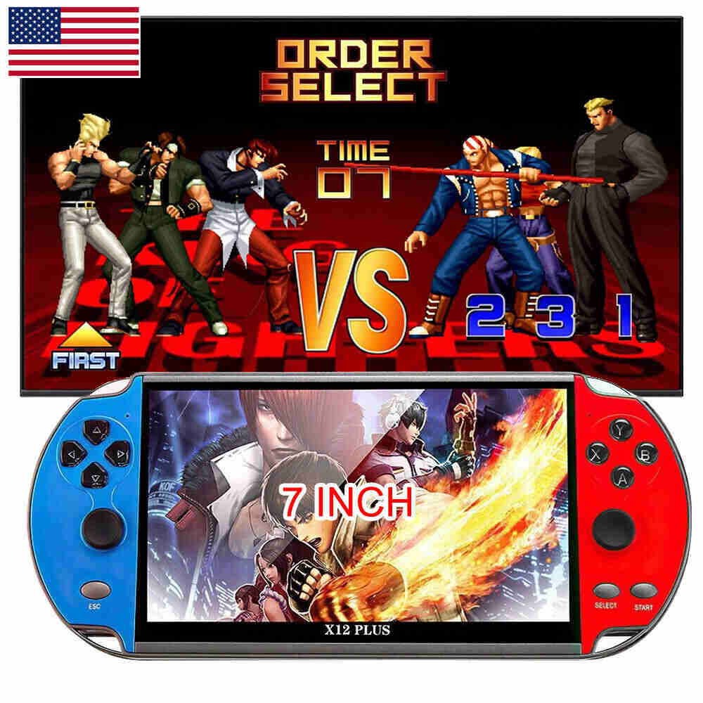 X12 7inch Handheld Video Game Console with 1000+ Built-in Games