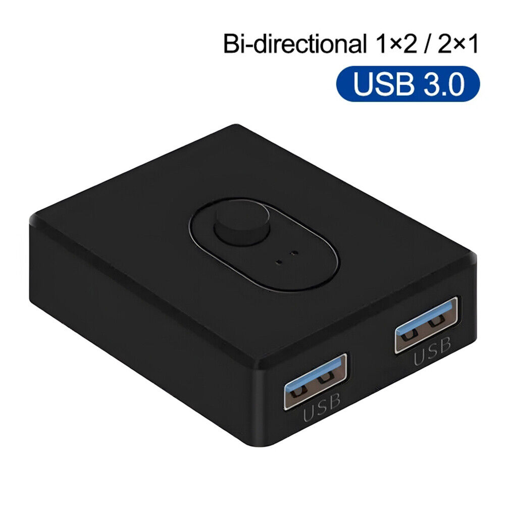 USB 3.0/2.0 Bi-Directional Switcher for Dual USB Connectivity