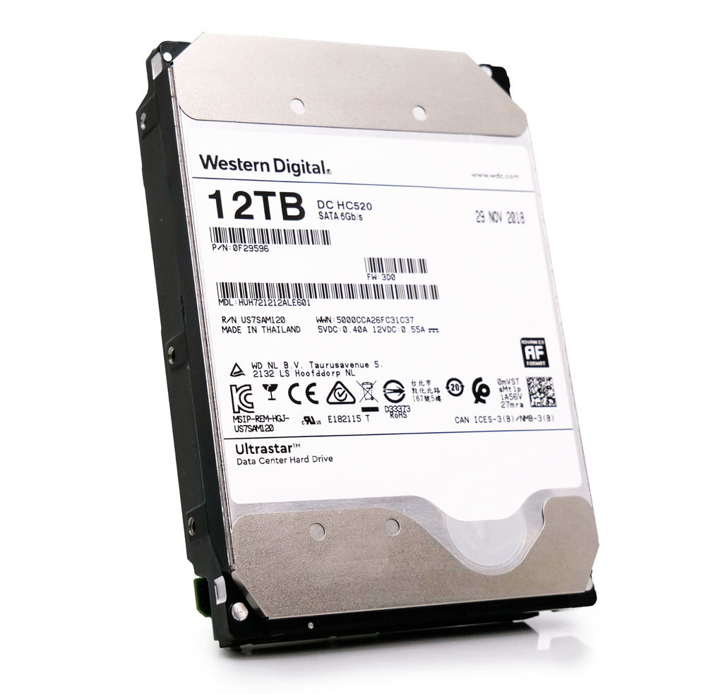 HGST Ultrastar HC520 12TB 7.2K RPM SATA 6Gb/s 3.5 Inch HDD