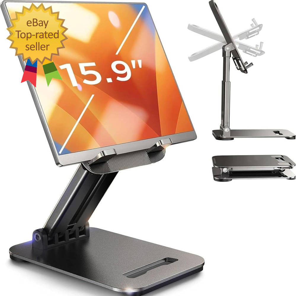 Foldable Tablet Stand for iPad Pro, Portable Desk Holder