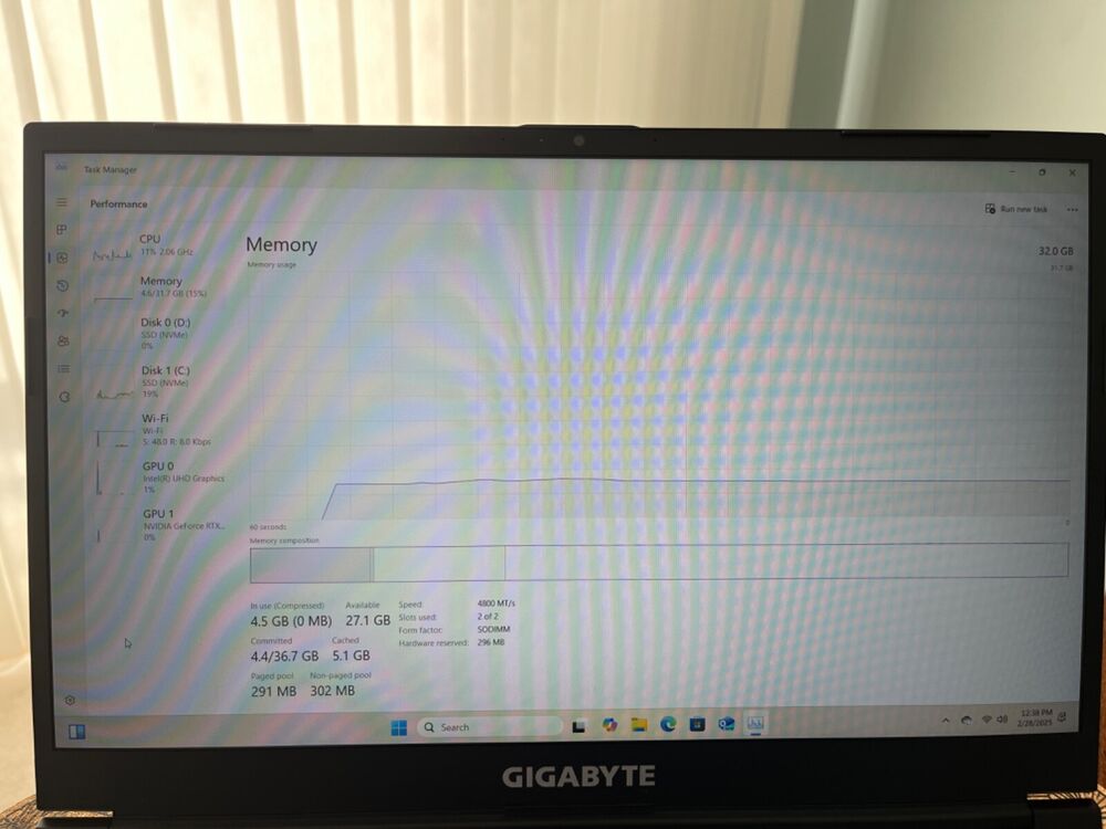 Gigabyte G5 KF5 144Hz Gaming Laptop with 2.5TB Storage, 32GB RAM and Llano Laptop Cooler