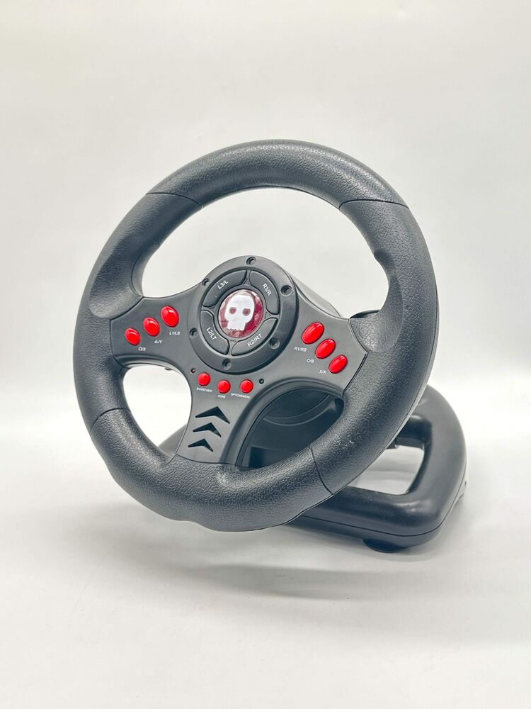 Numskull Multi Format Gaming Steering Wheel & Pedals for PS3, PS4, XBox, and PC