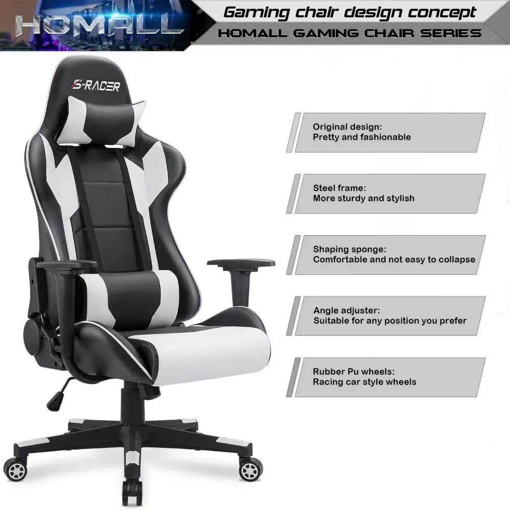 Leather High Back Gaming and Office Chair