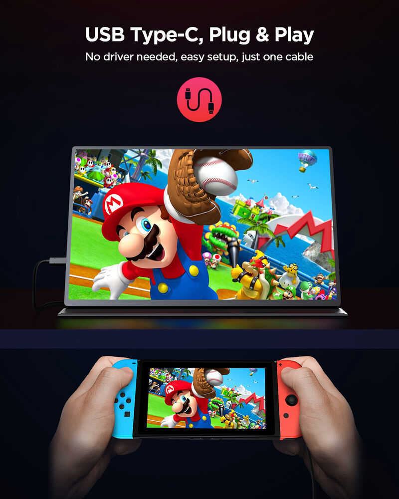 UPERFECT 2K 144Hz Portable Gaming Monitor 16.0 Inch with 2560*1600 Resolution