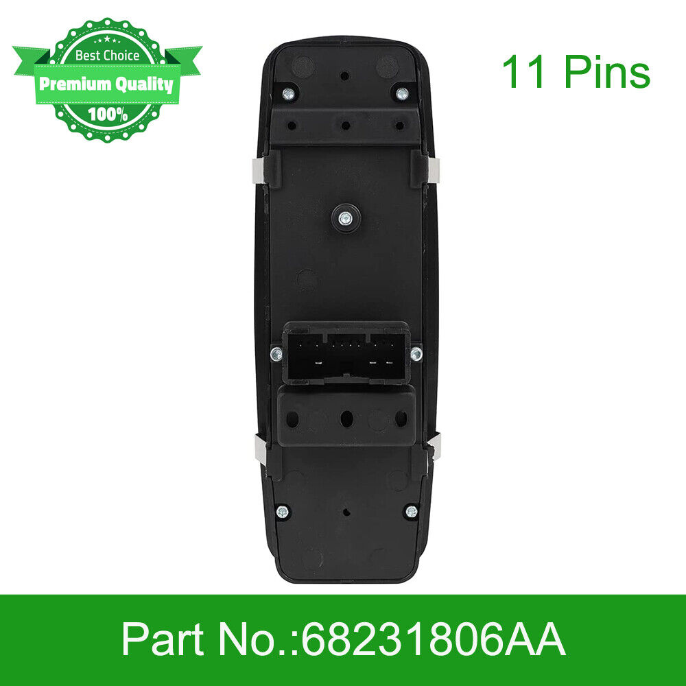 11 Pins Master Window Control Switch for Jeep Cherokee 4WD AWD 18-20