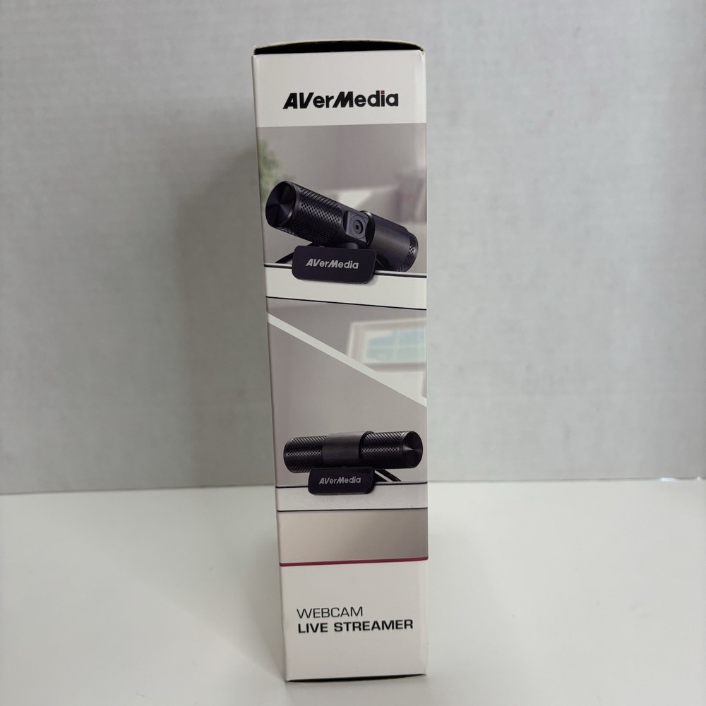 AverMedia Live Streamer Webcam 1080P with 360 Swivel Design and Flexible Base