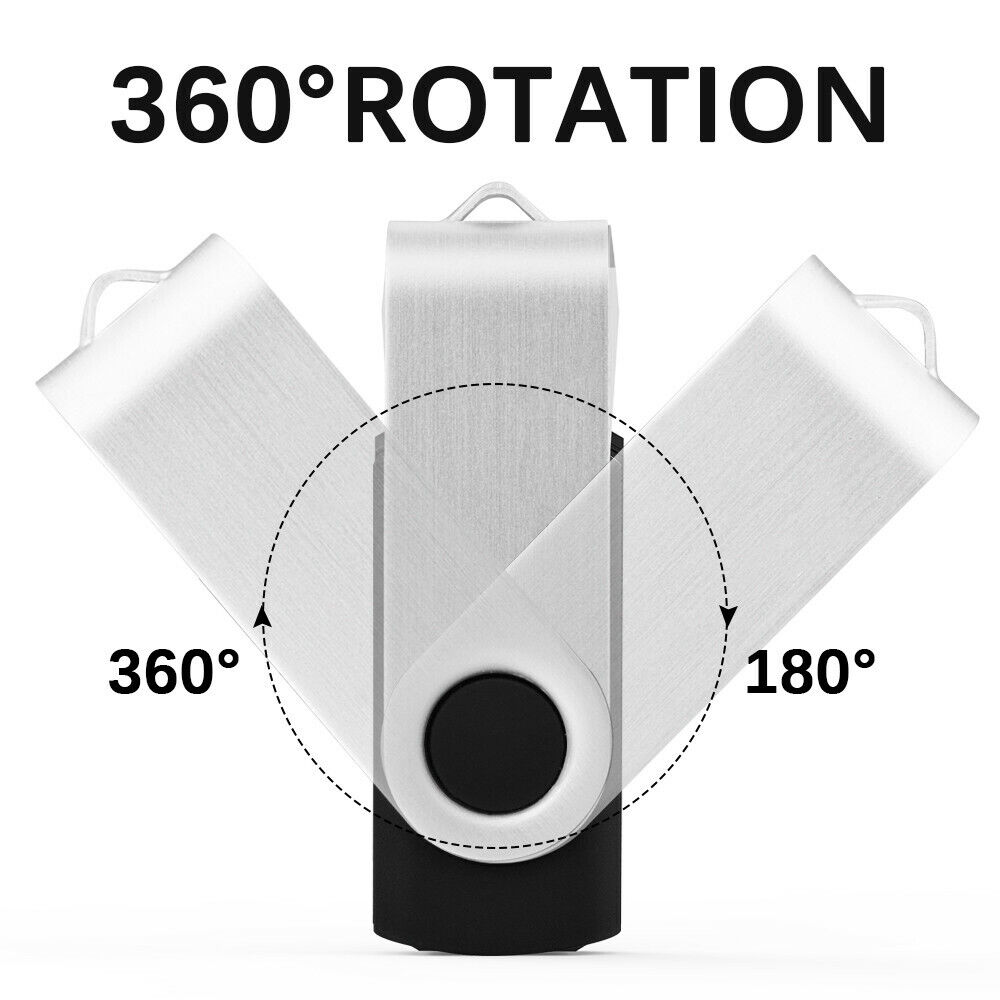 USB 2.0 Flash Drive Swivel Memory Stick Thumb Drives with Multiple Storage Options