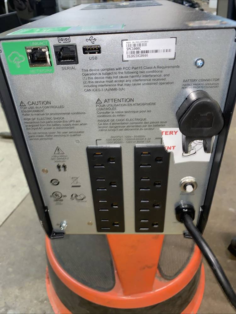 APC Smart-UPS C 1000VA Battery Backup Power Supply