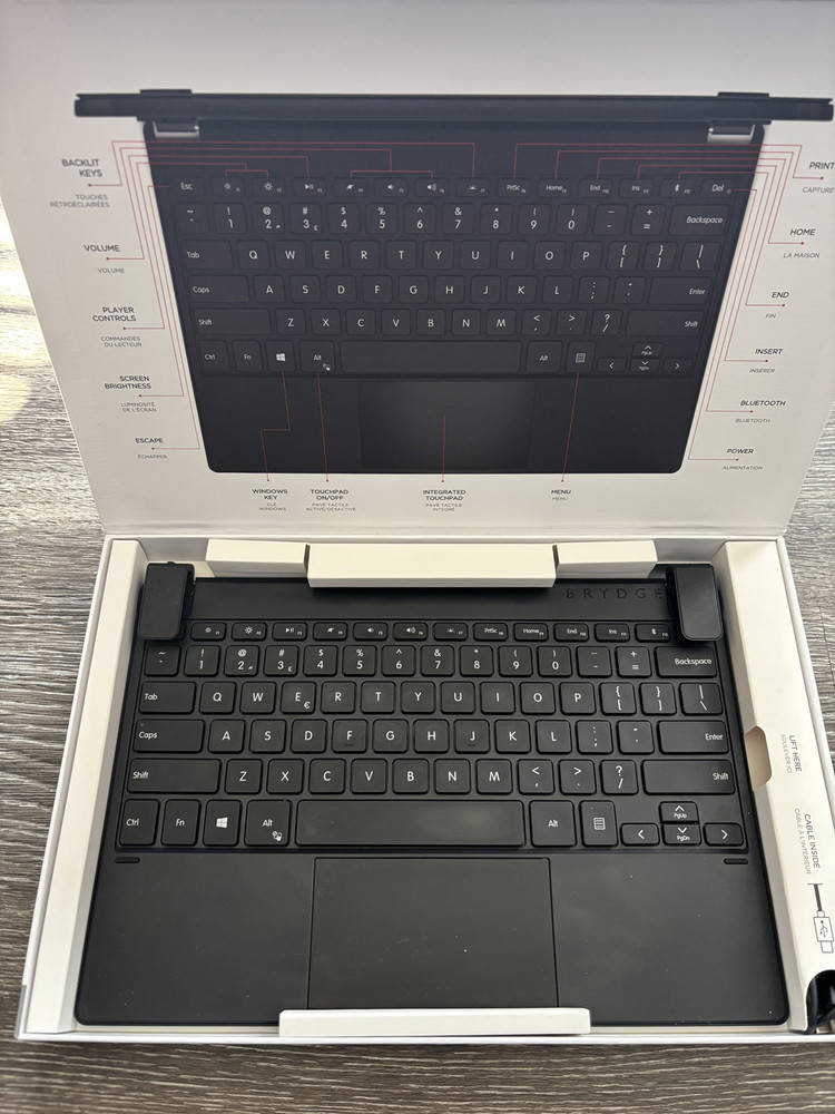 Brydge Wireless Keyboard Touchpad for Surface Pro 4, 5, 6, 7