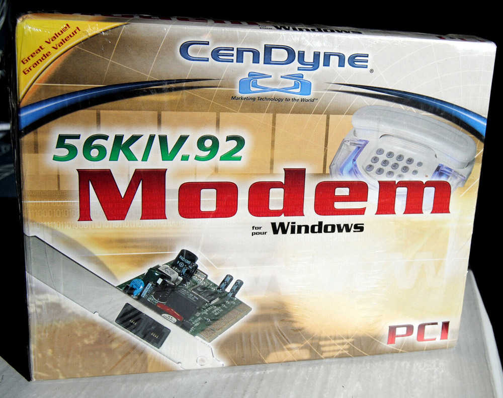 CenDyne Quickconnect 56K V.92 PCI Modem