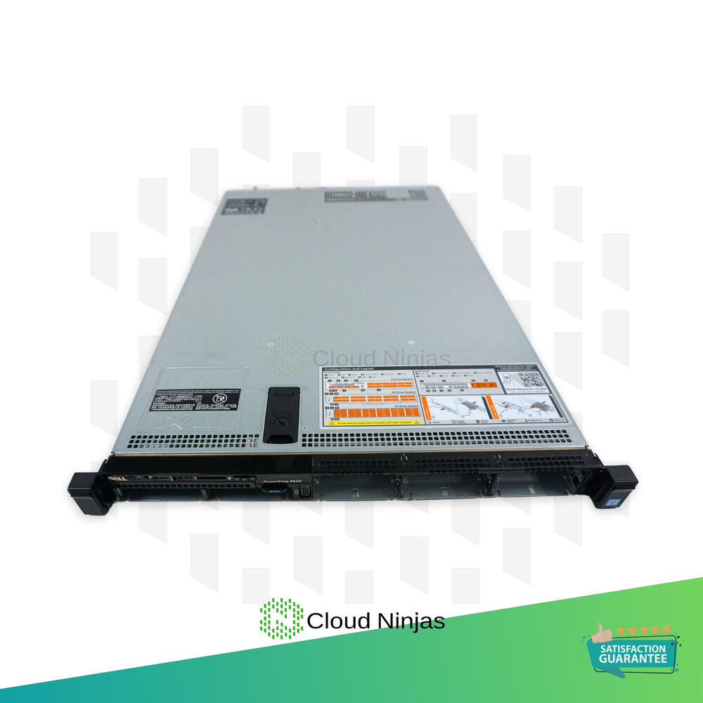 Dell PowerEdge R630 8 Bay SFF Server with 2x Xeon E5-2660V4, DDR4, SSD RAID, and Rails