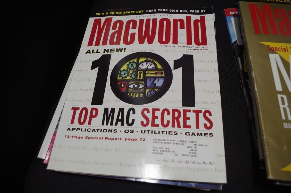 MacWorld Magazines 1998 Complete LOT of 12 Issues - Macintosh Computer Tech