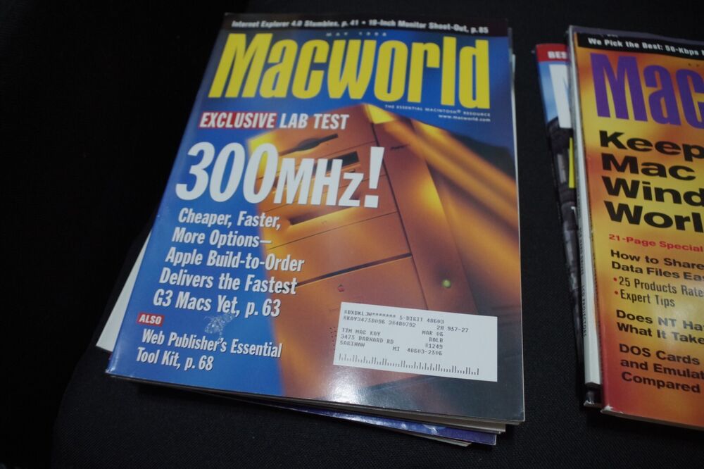 MacWorld Magazines 1998 Complete LOT of 12 Issues - Macintosh Computer Tech