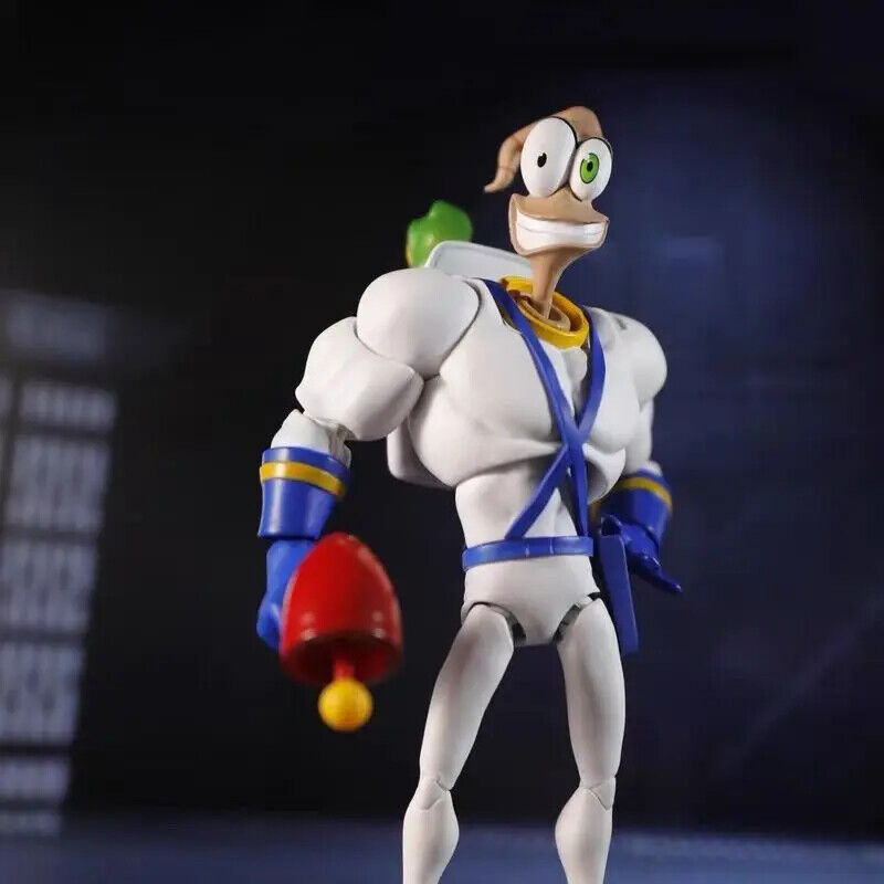 Earthworm Jim Action Figure Collection with Game Peripherals