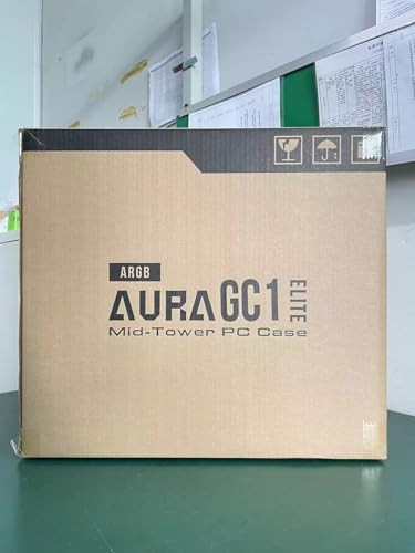 ATX Mid Tower Gaming Computer Case with Tempered Glass and ARGB Fans