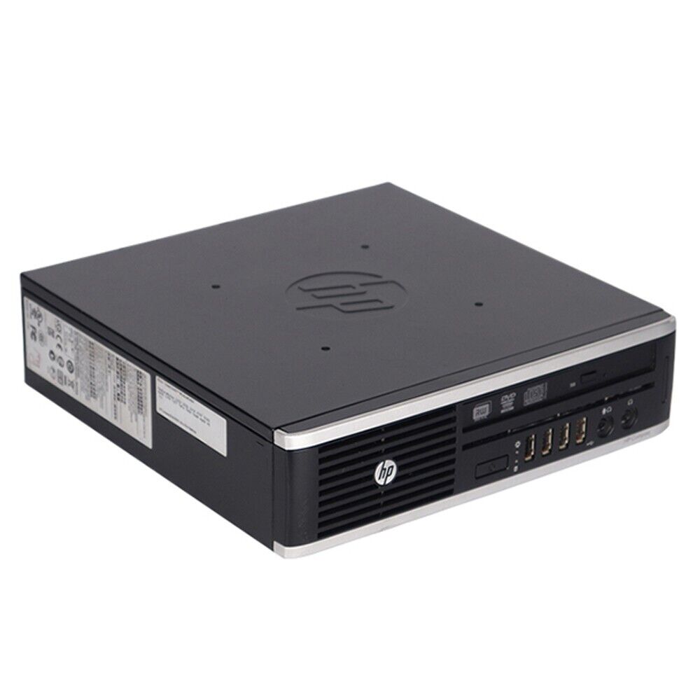 HP Ultra Small Form Factor Desktop with 8GB RAM, 128GB SSD, and 19in LCD Monitor