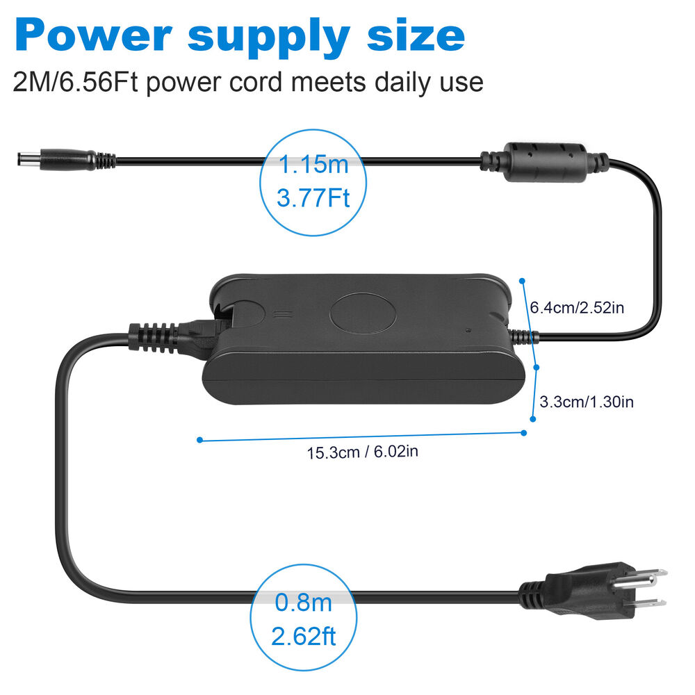 90W AC Adapter Charger for Dell Latitude E6400, E6410, E5450, E5470, E7240, E7280