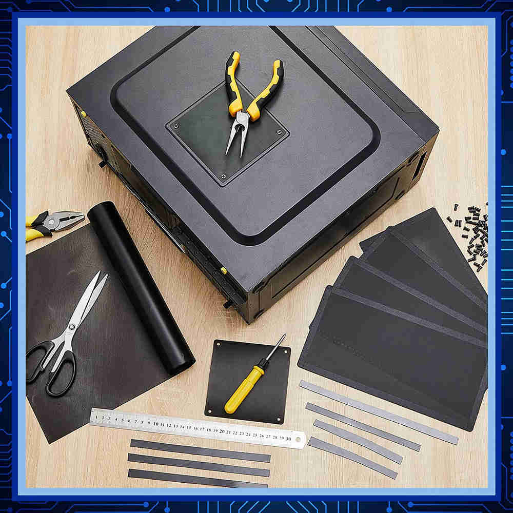 2 Pcs 1000 X 300 Mm DIY PC Case Dust Filter PVC Mesh for PC Fan