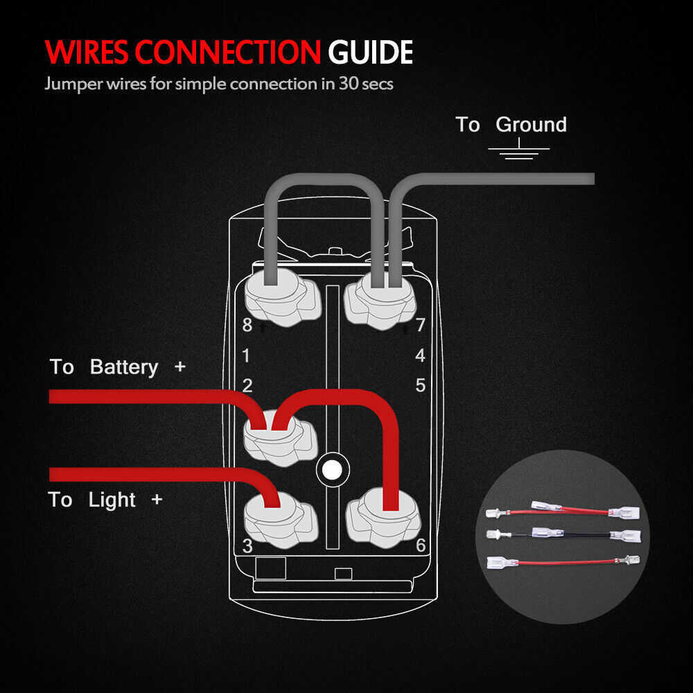 Universal Blue Fog Lights Laser Rocker Switch Kit