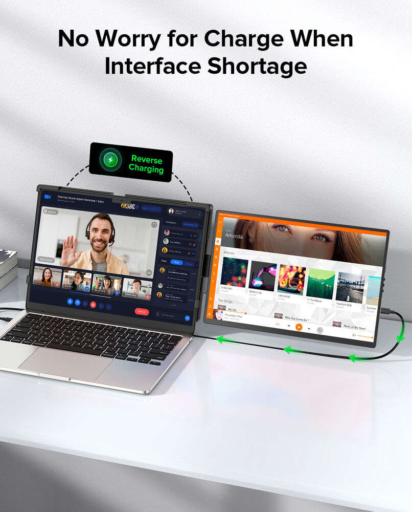UPERFECT 14" 2K QHD IPS Portable Laptop Screen Extender