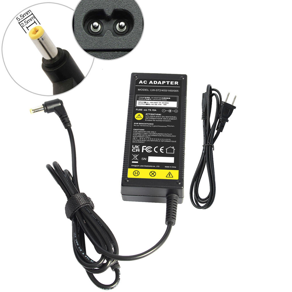 AC Adapter Charger for Panasonic Toughbook CF-19, CF-31, CF-33, CF-52, CF-54, FZ-55