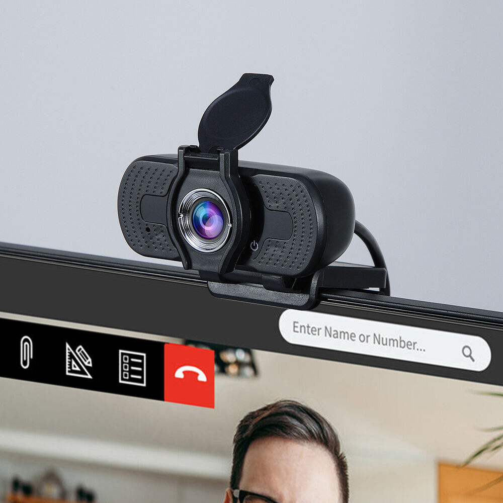 1080P HD USB Webcam with Microphone and Privacy Cover for Desktop
