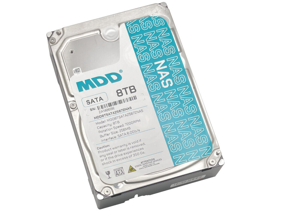 MDD 8TB 7200RPM 256MB Cache SATA 6.0Gb/s 3.5 NAS Hard Drive with 3-Year Warranty